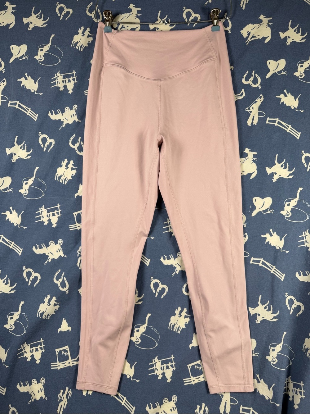 Spiritual Gangster Womens Pale Pink High-Waist Leggings Large